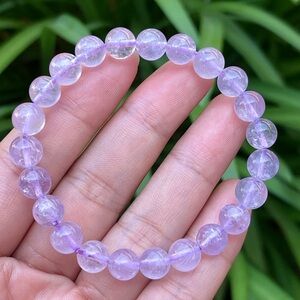 8mm stretchable lavender quartz bracelet‎